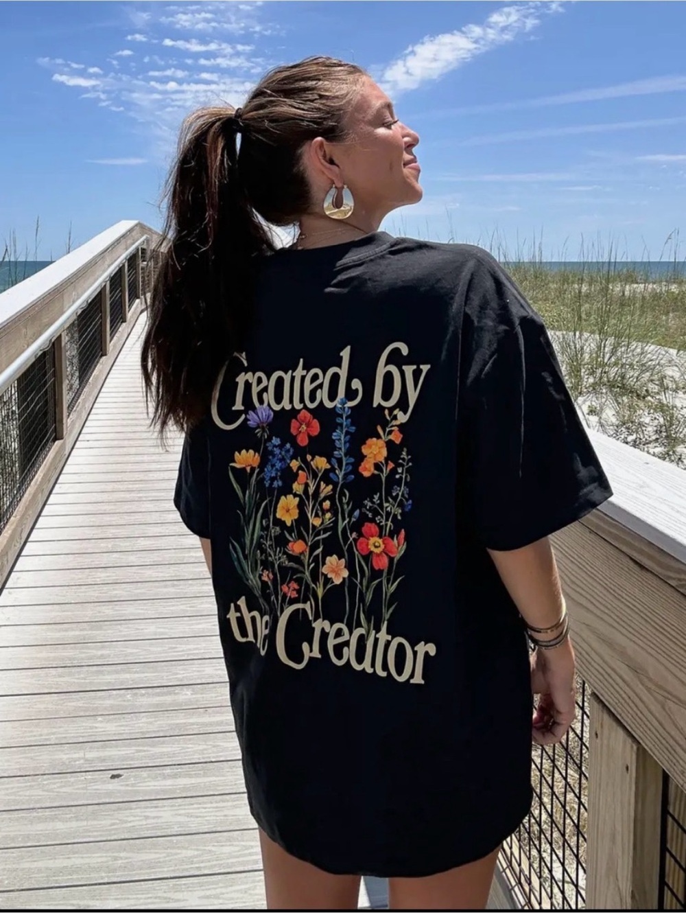 Elevated Faith Black Created by The Creator Crew Neck Tee Shirt XXL